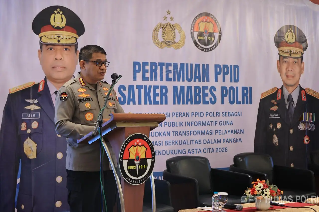 Divhumas Polri Gelar Rakor PPID 2026, Dorong Layanan Informasi Publik Makin Transparan dan Berkualitas