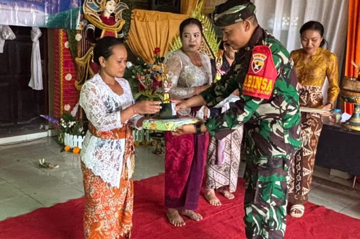 Koramil Nusa Penida Dukung Lomba Bulan Bahasa Bali di Klungkung