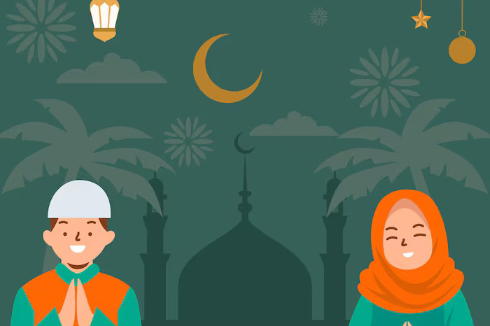 Ilustrasi Lebaran (Freepik)