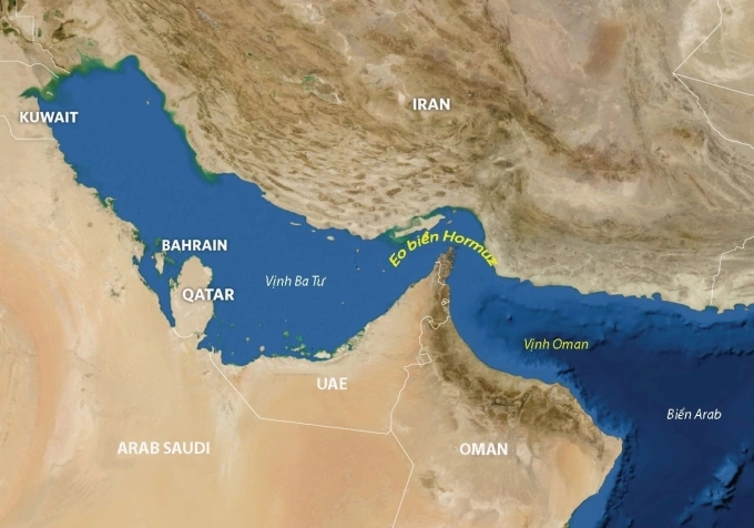 Lokasi Selat Hormuz dan negara-negara sekitarnya. Grafis: NASA